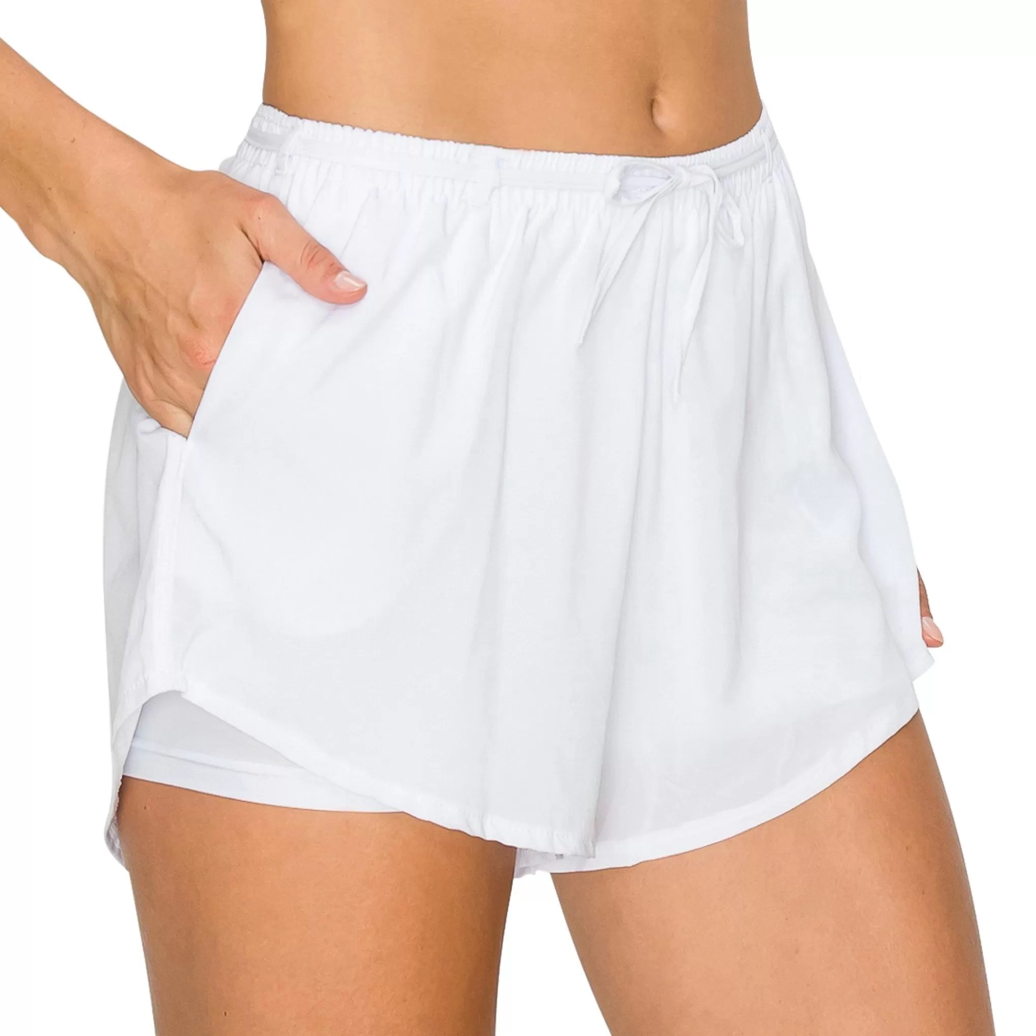 Lighweight Running Shorts - Inner Layer with Outside Pockets