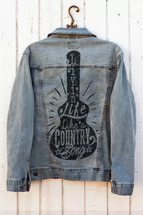 Livin' Life Like a Country Song Denim Jacket