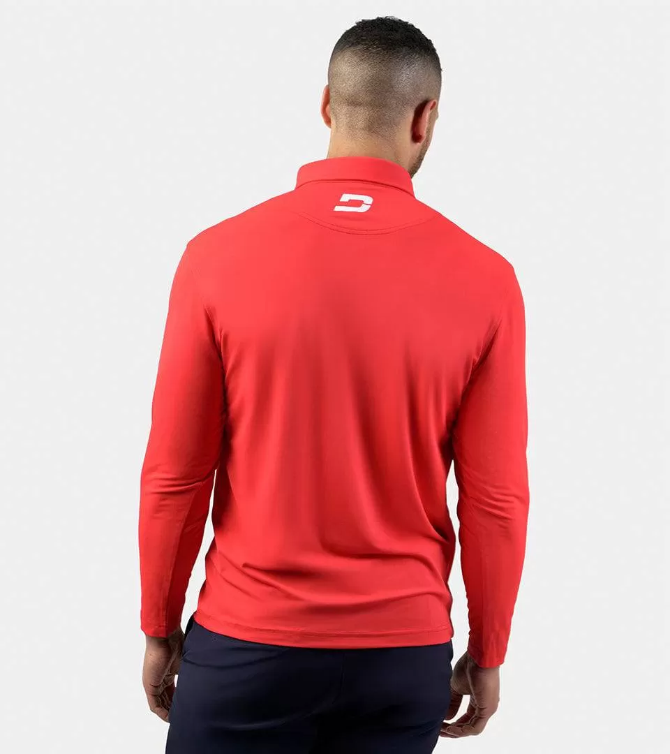 LONG SLEEVE TOUR POLO RED