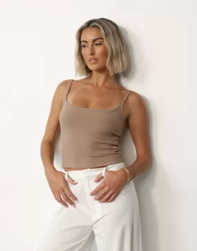 Malina Cami Top (Light Mocha)