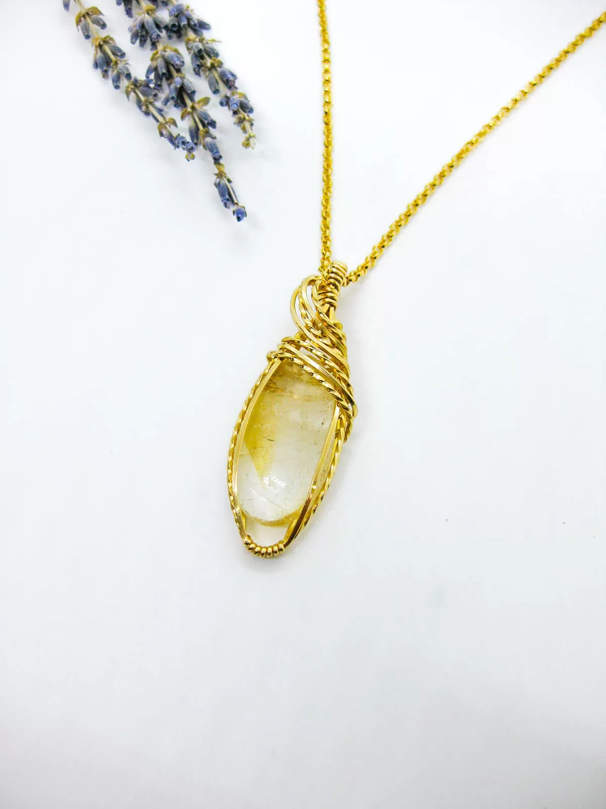 Marigold: Citrine Necklace - n612oak