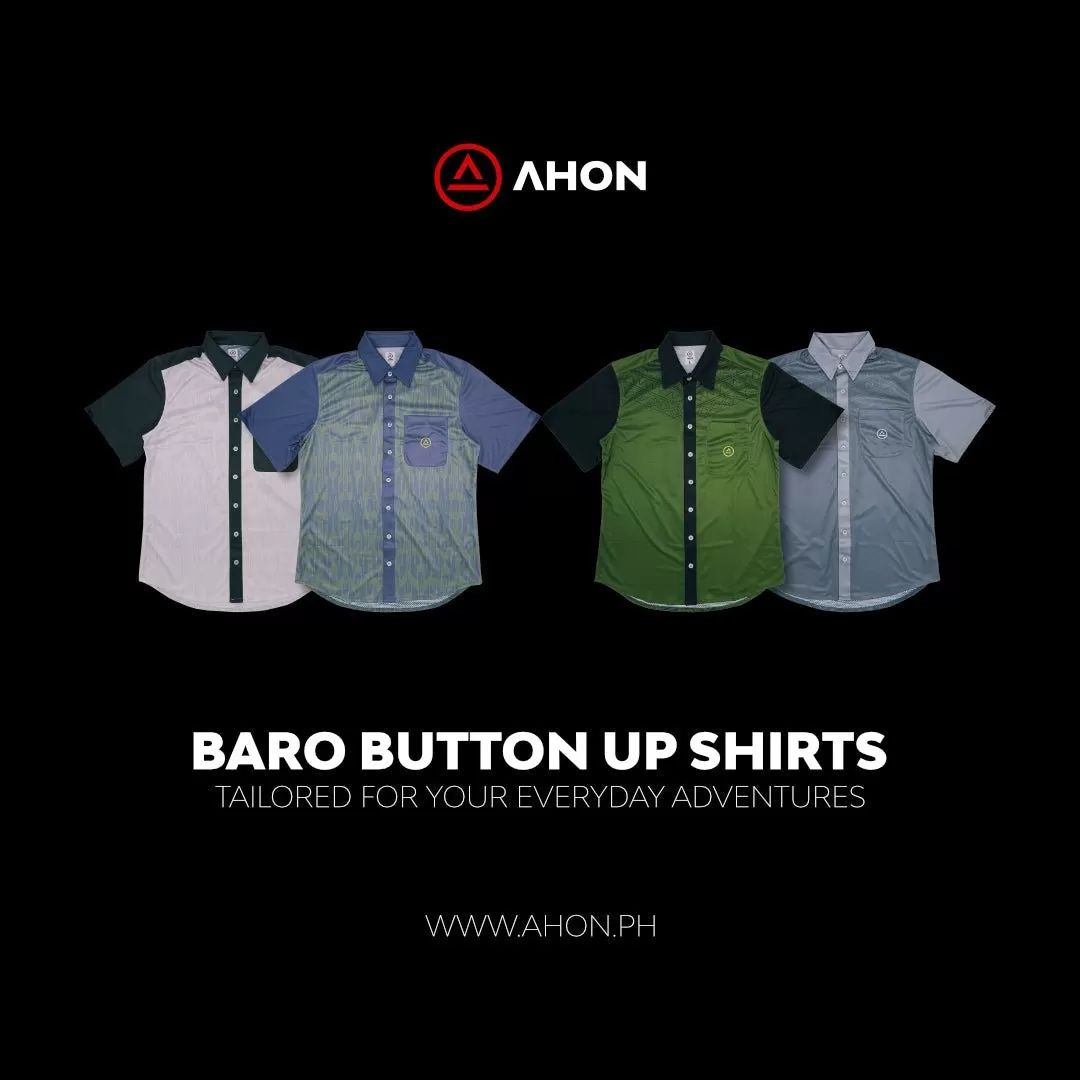 Matutum Baro button up shirt (violet)