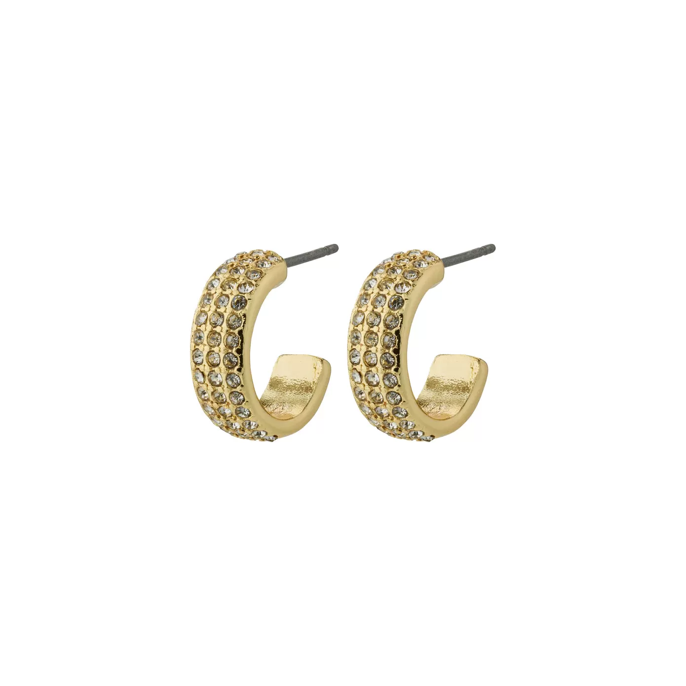 Matylda Gold Plated Crystal Hoops