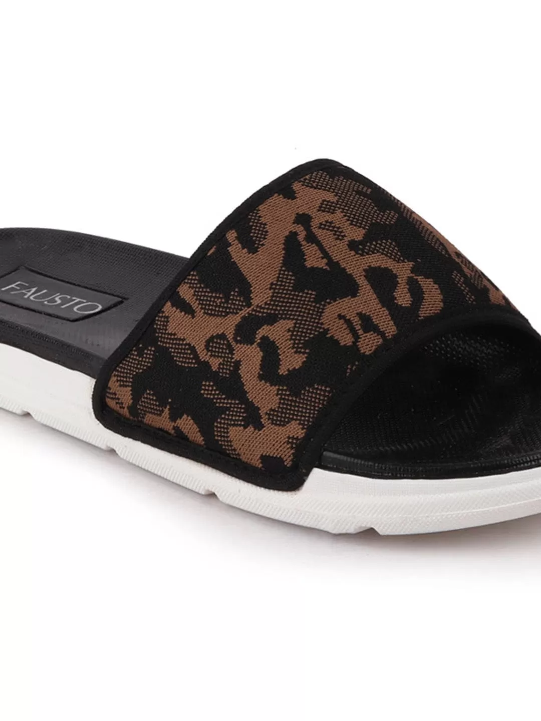 Men Army Casual Slip-On Printed Slider Flip-Flops