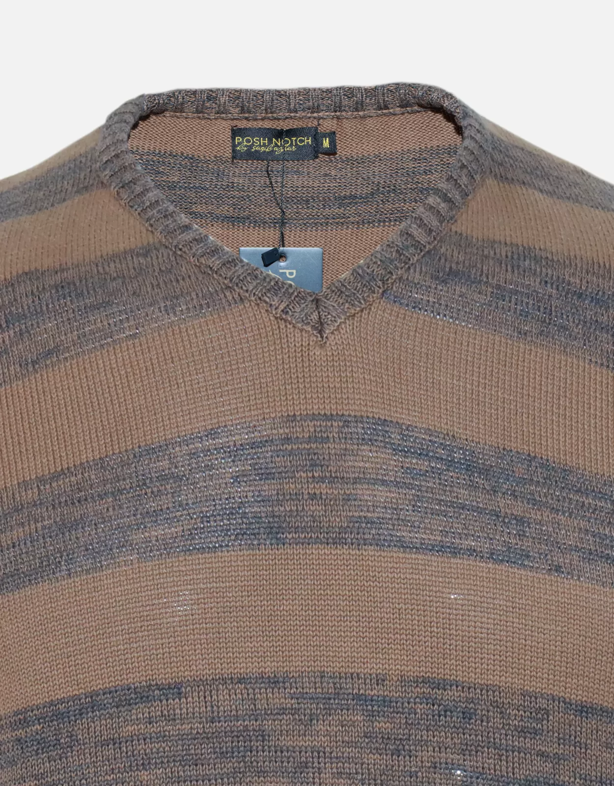 Men's Brown Sleeveless Fashion Sweater