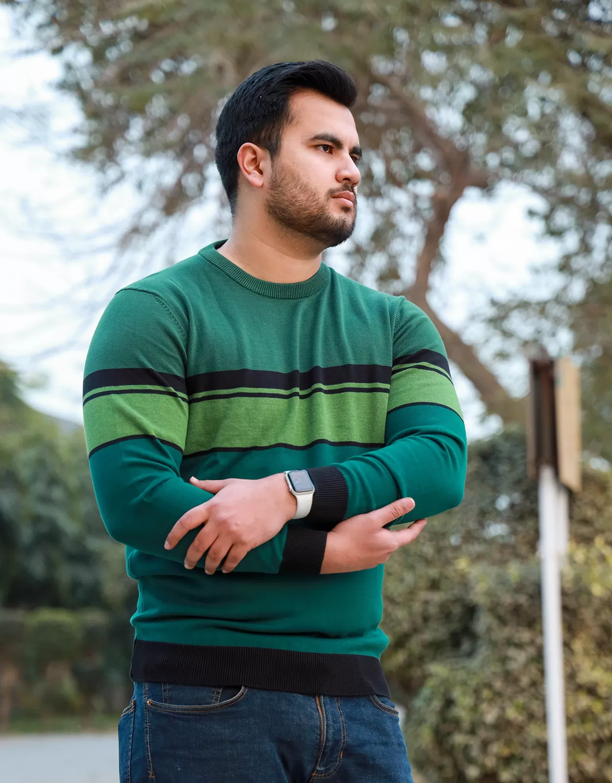 Men's Comfy Green Sweater