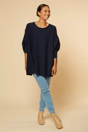 Mia Oversized Jumper in Navy