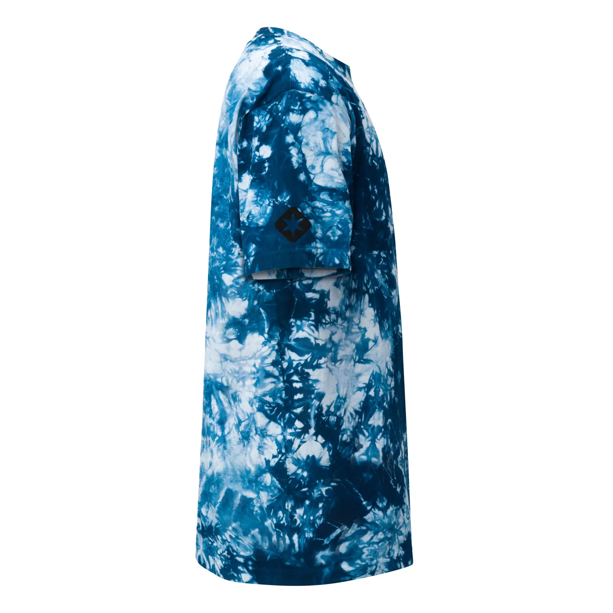 Midnight Blue Oversized Tie-Dye T-shirt