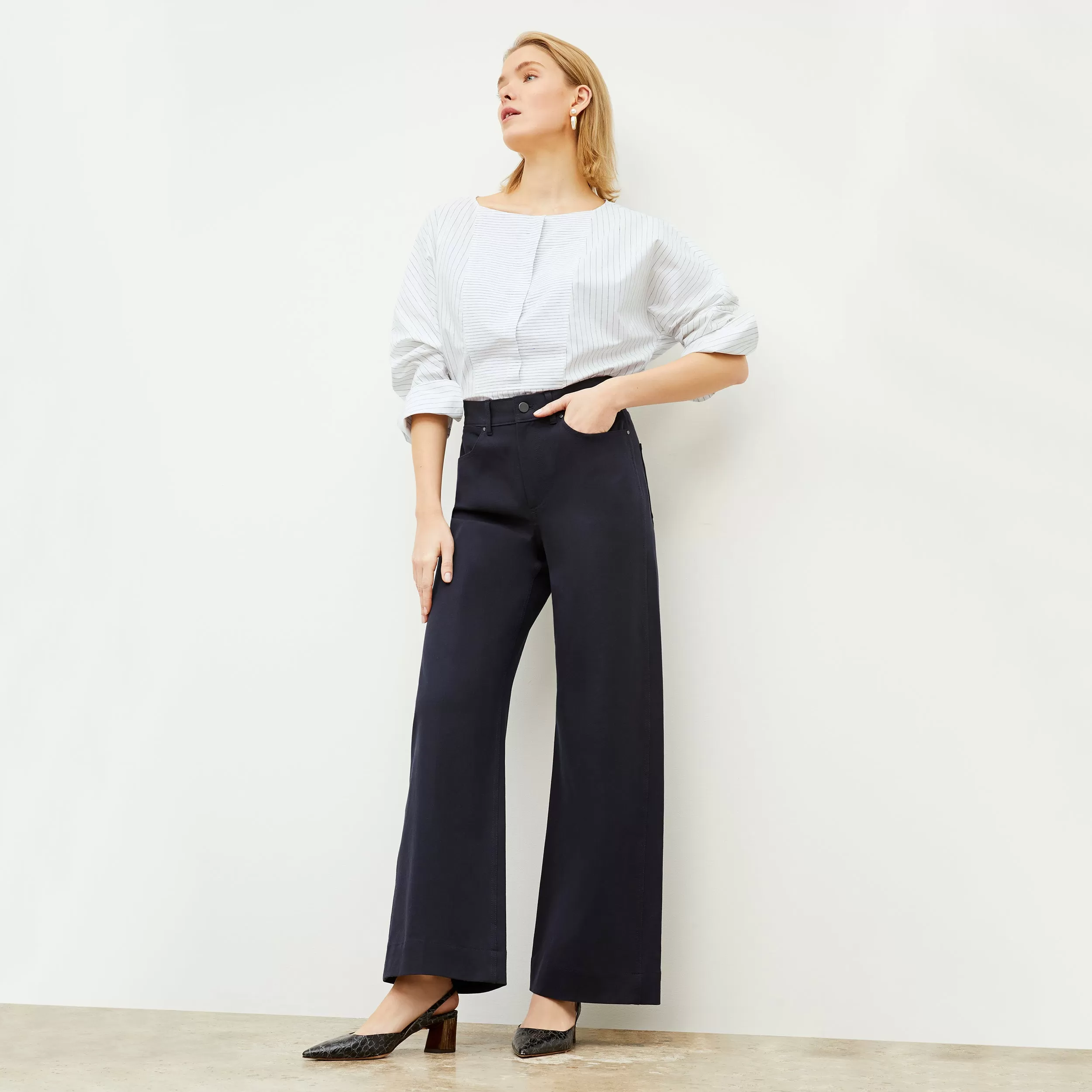 Milo Wide-Leg Jean - Eco Better Than Denim :: Dark Navy