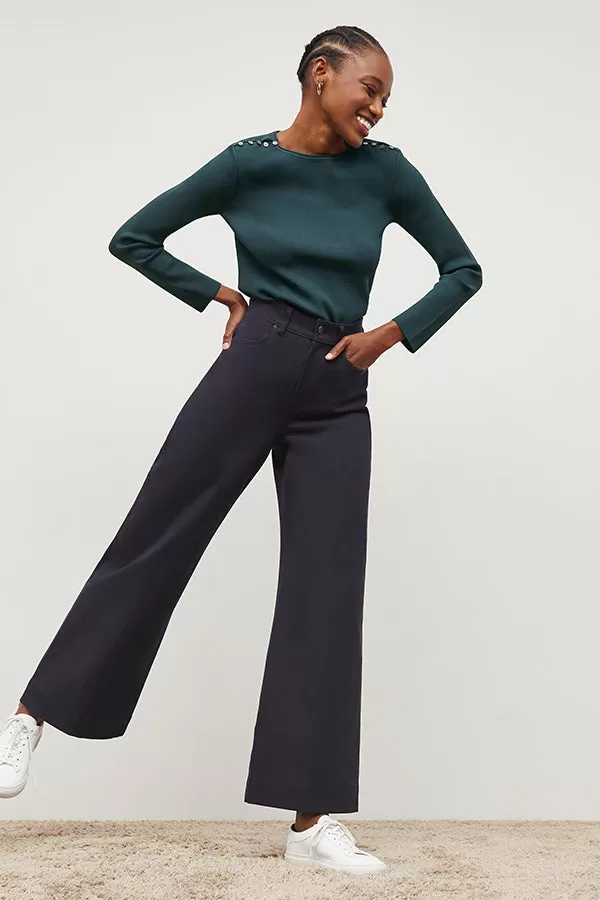 Milo Wide-Leg Jean - Eco Better Than Denim :: Dark Navy