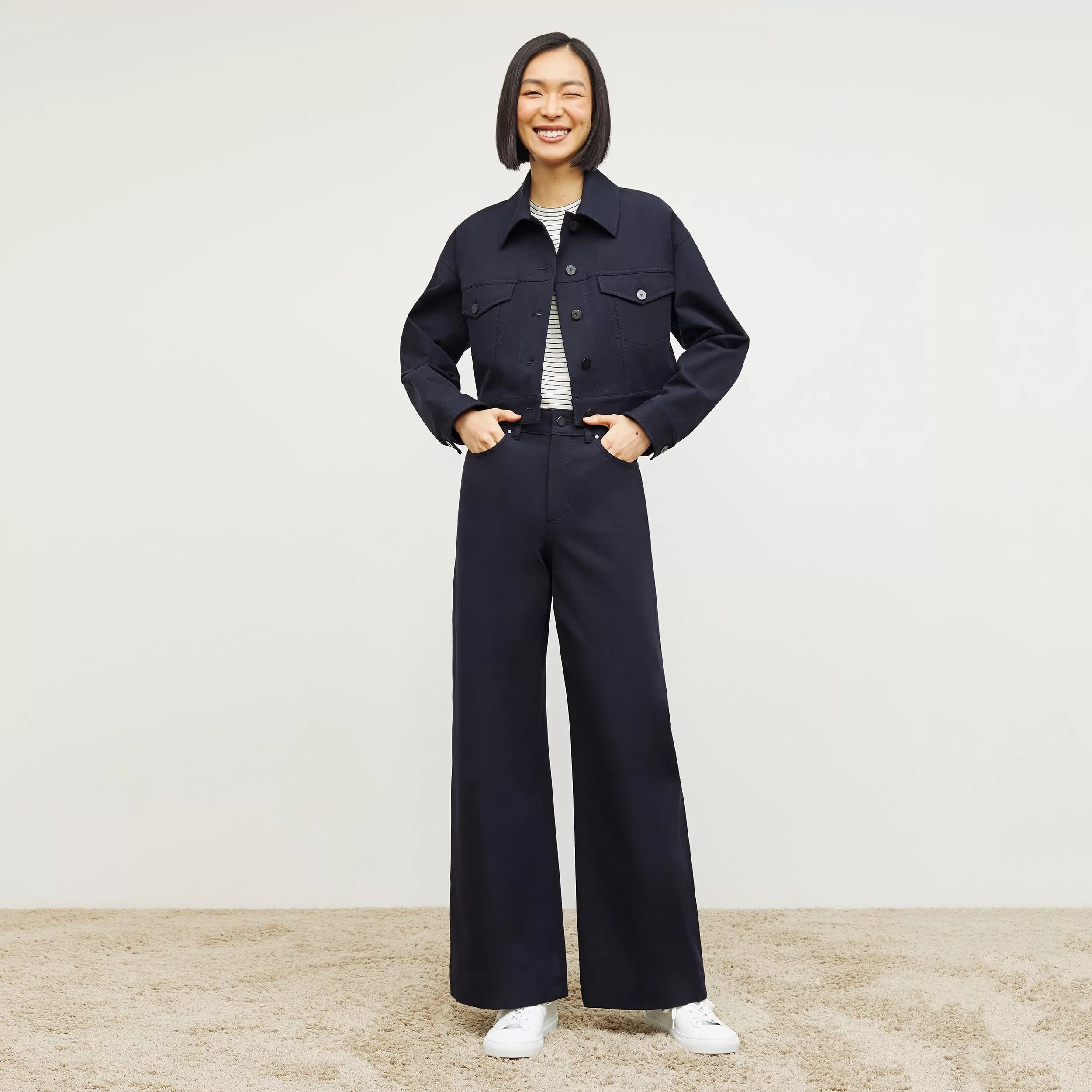 Milo Wide-Leg Jean - Eco Better Than Denim :: Dark Navy