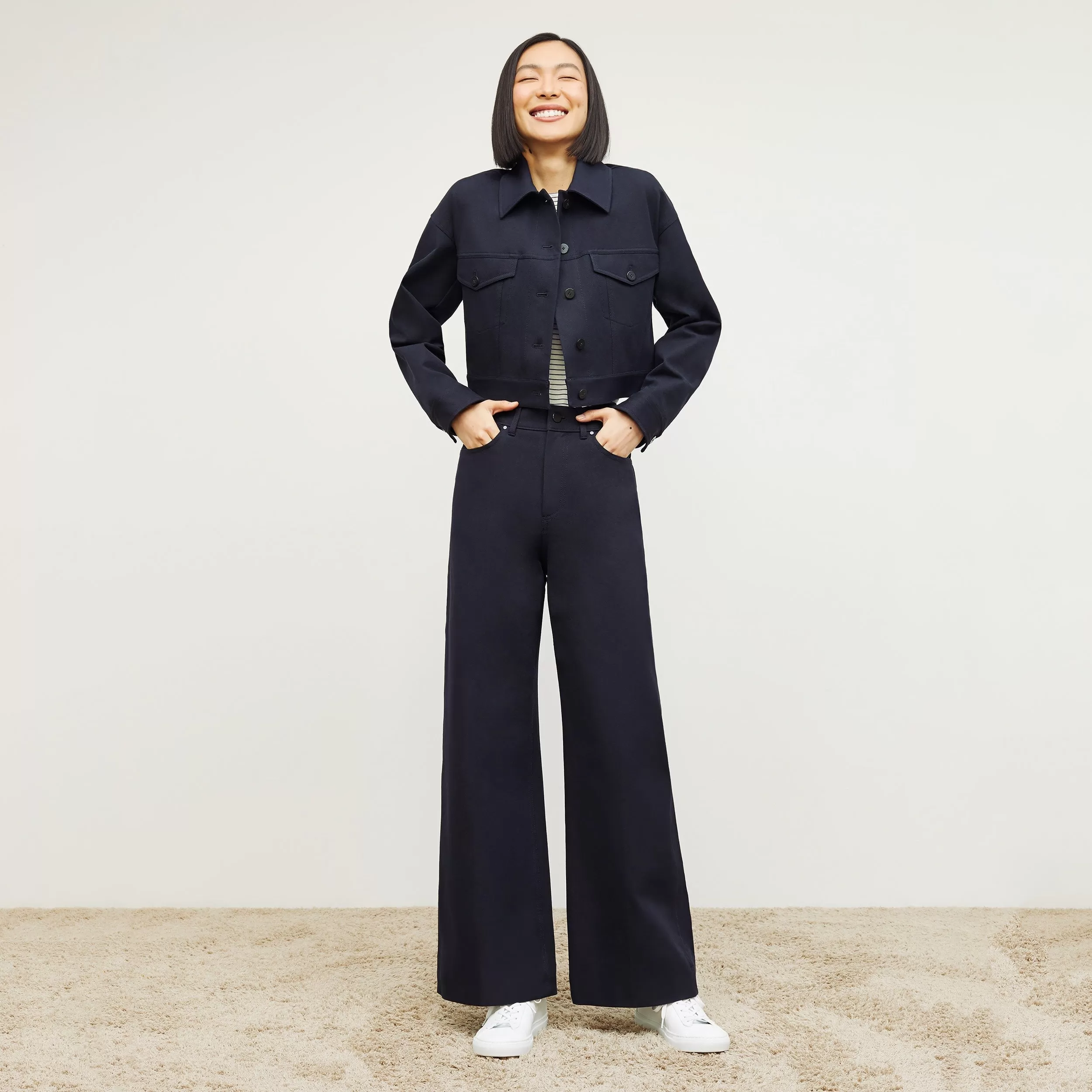 Milo Wide-Leg Jean - Eco Better Than Denim :: Dark Navy