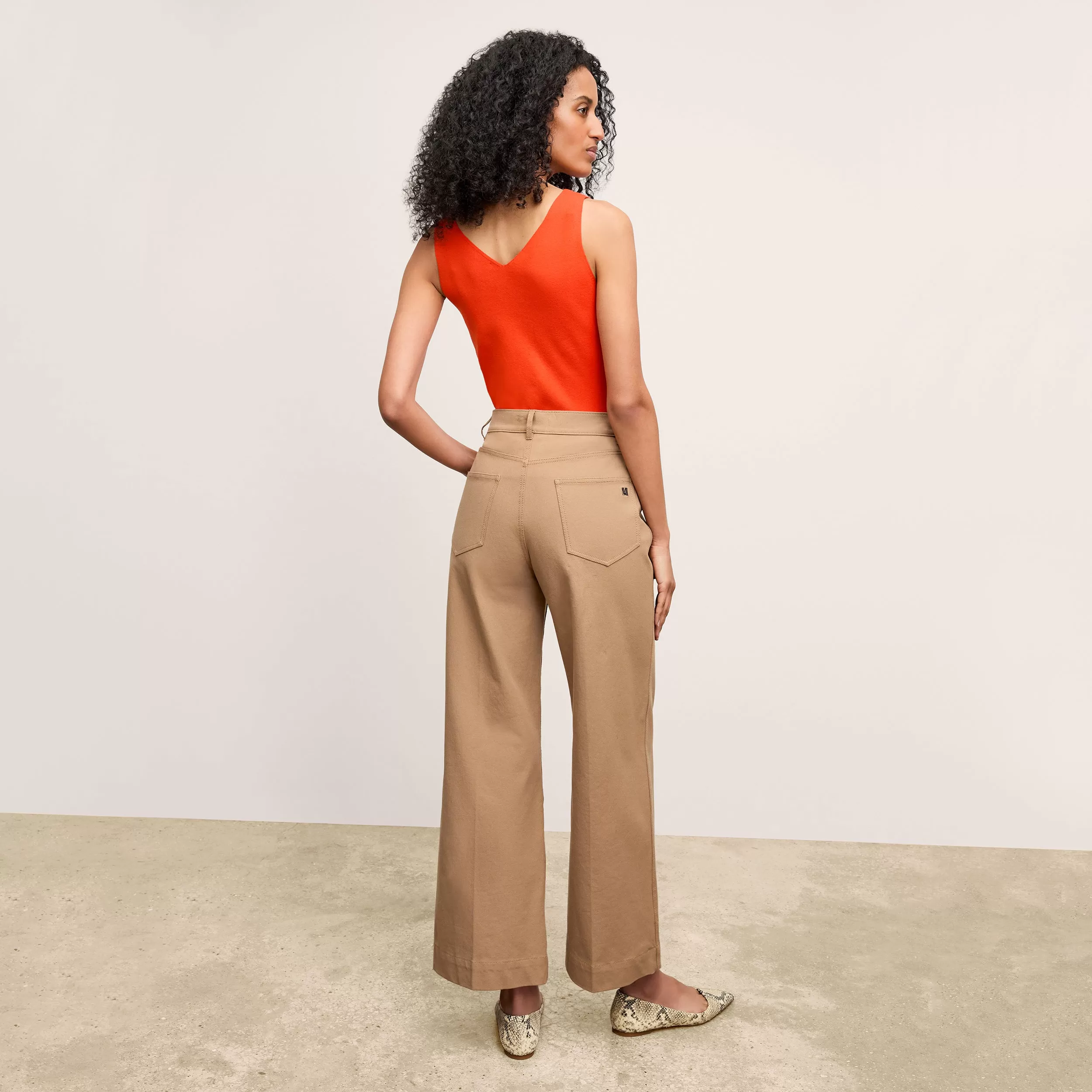 Milo Wide-Leg Jean - Eco Better Than Denim :: Saddle