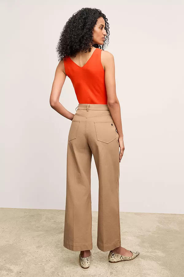 Milo Wide-Leg Jean - Eco Better Than Denim :: Saddle