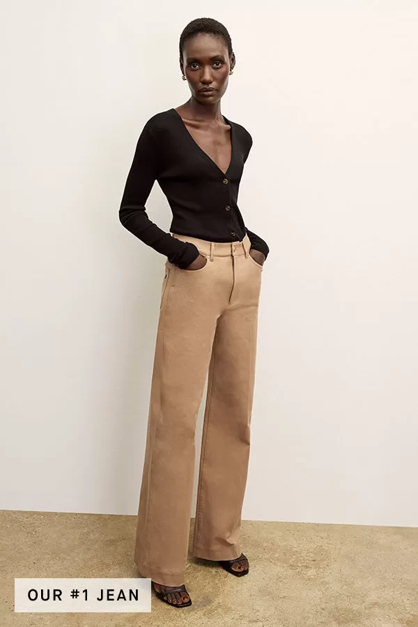 Milo Wide-Leg Jean - Eco Better Than Denim :: Saddle