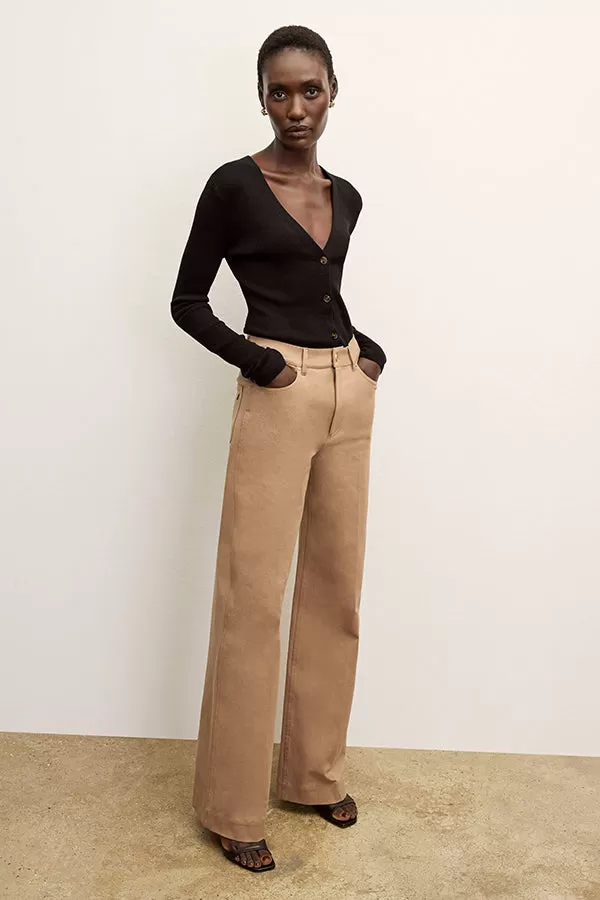 Milo Wide-Leg Jean - Eco Better Than Denim :: Saddle