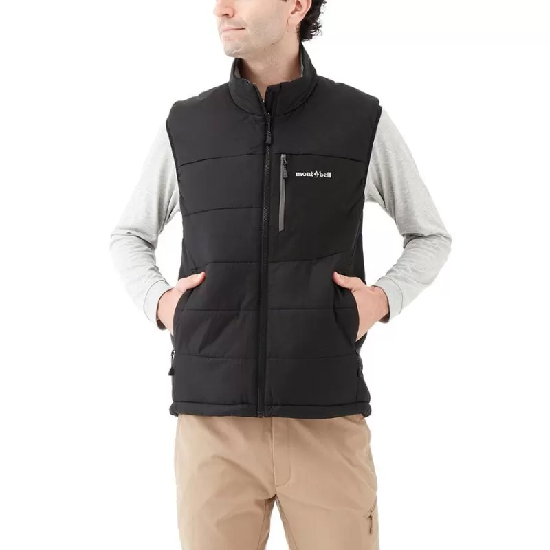 Montbell Jacket Men's US Thermawrap Vest - Blue EXCELOFT® Water-Repellent