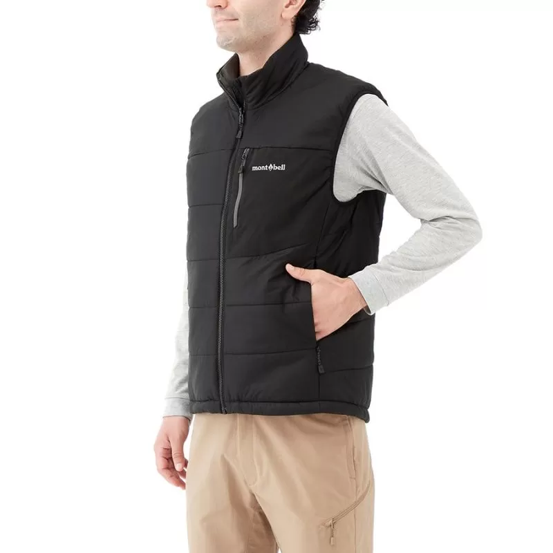 Montbell Jacket Men's US Thermawrap Vest - Blue EXCELOFT® Water-Repellent