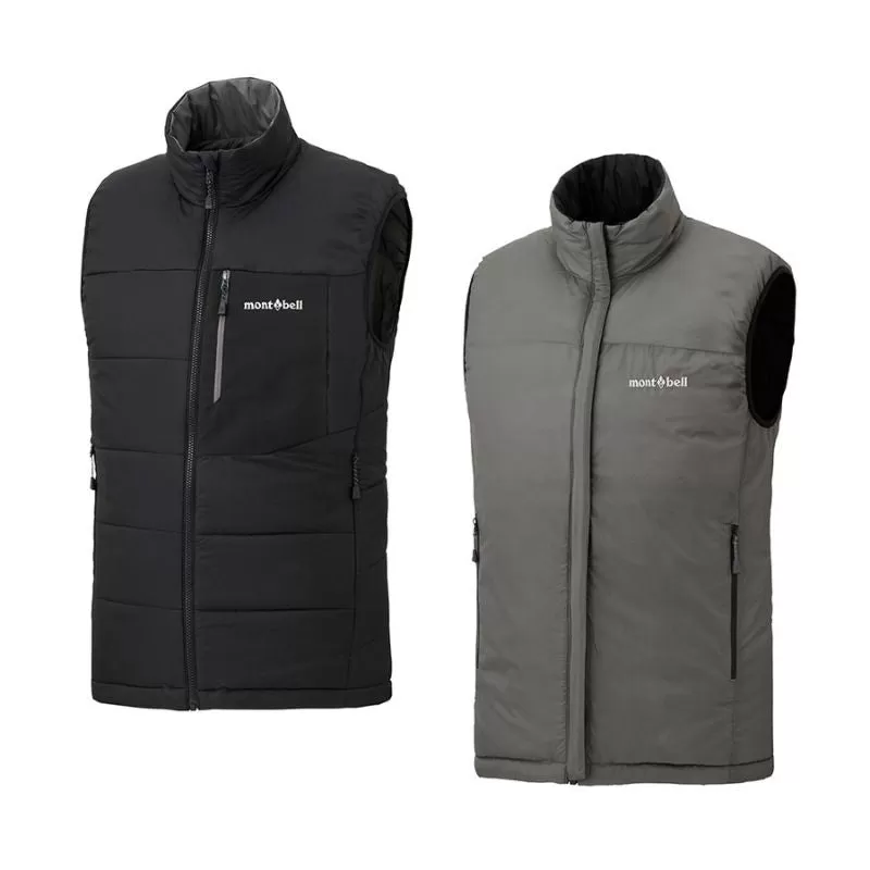 Montbell Jacket Men's US Thermawrap Vest - Blue EXCELOFT® Water-Repellent