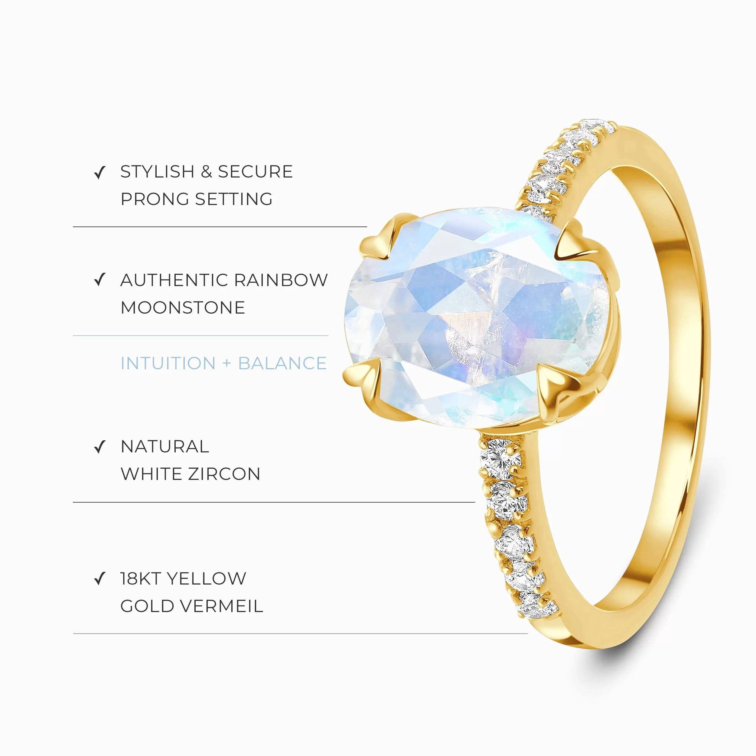 Moonstone Ring - Harlow