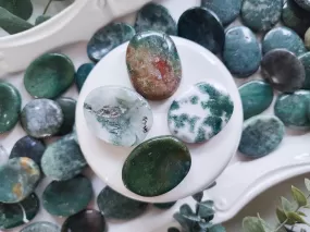 Moss Agate Mini Worry Stone