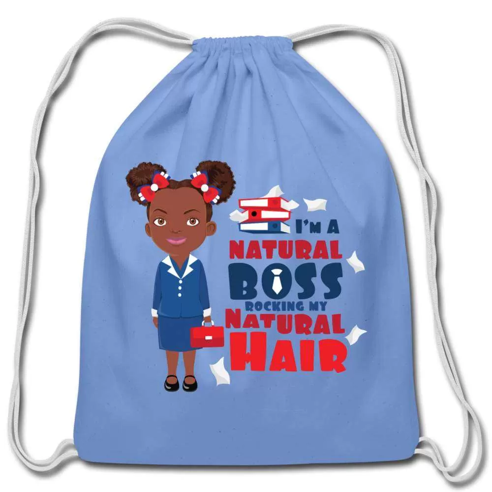 Natural Boss Cotton Drawstring Bag