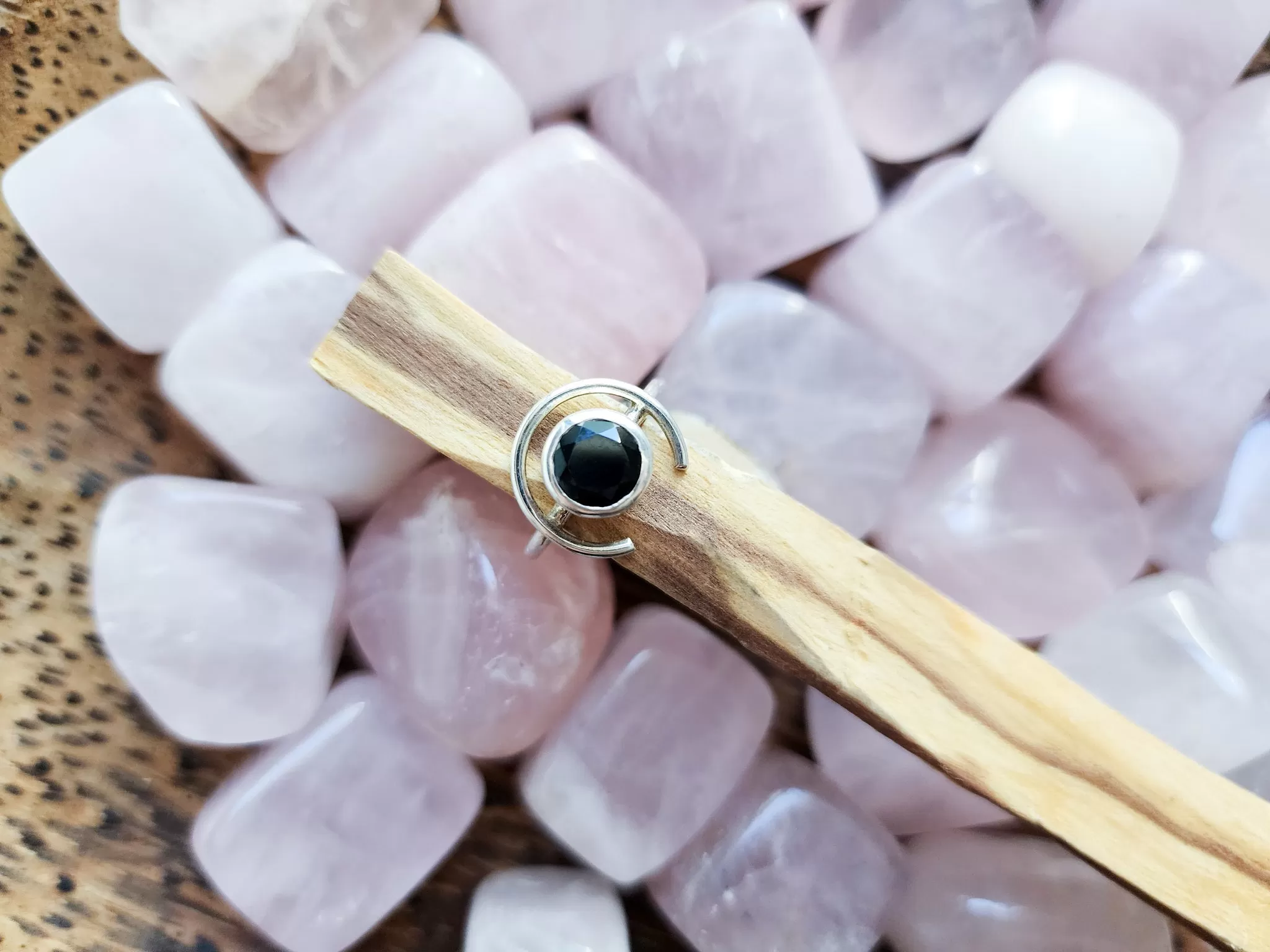 New Moon Ring || Onyx