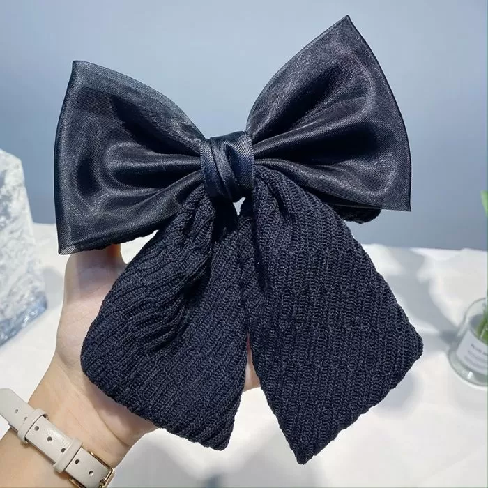 Oversized Bow Hair Slide Clip