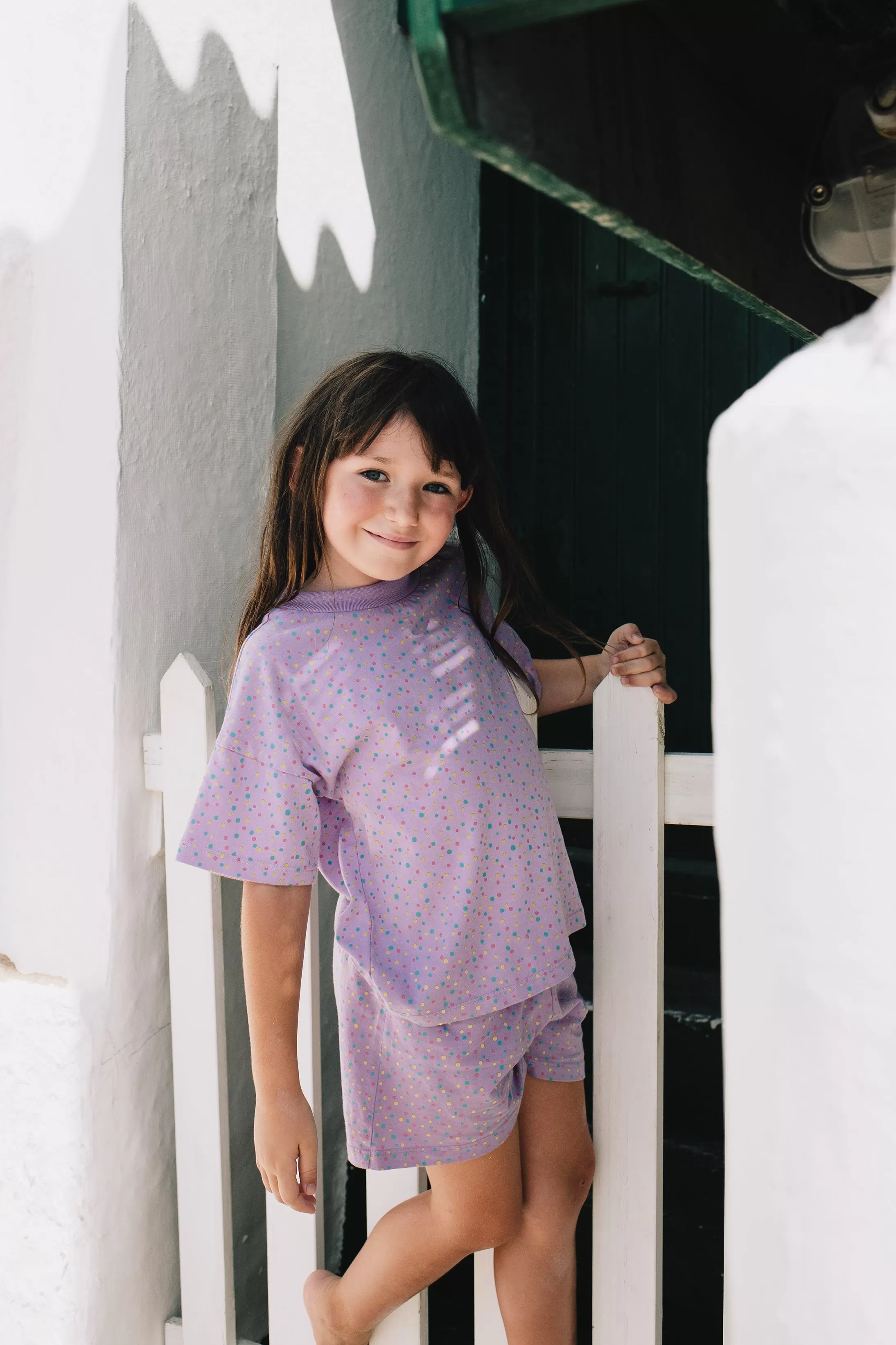 Oversized Dots T-Shirt – mauve