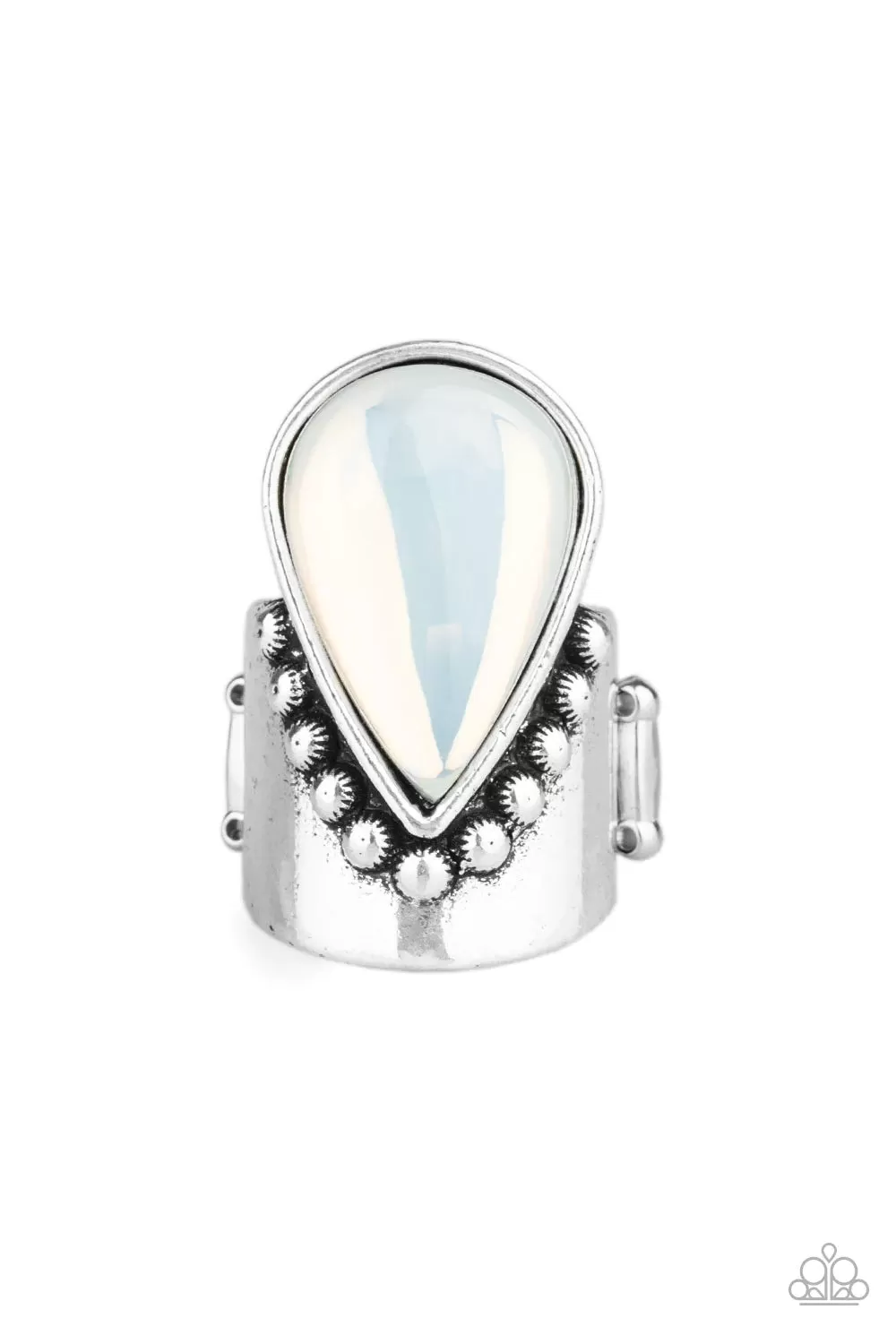 Paparazzi Accessories - Opal Mist #R773 - White Ring