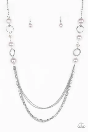 Paparazzi It's About SHOWTIME! - Silver Necklace