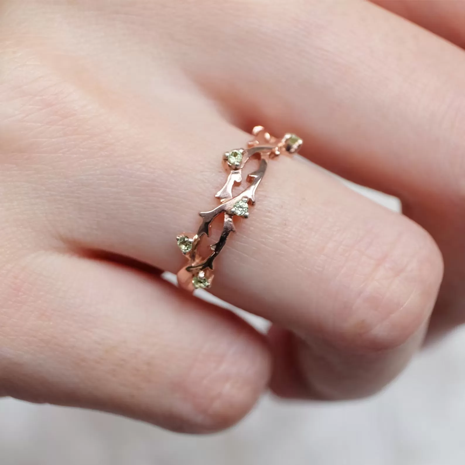 Peridot Branch Ring Helen