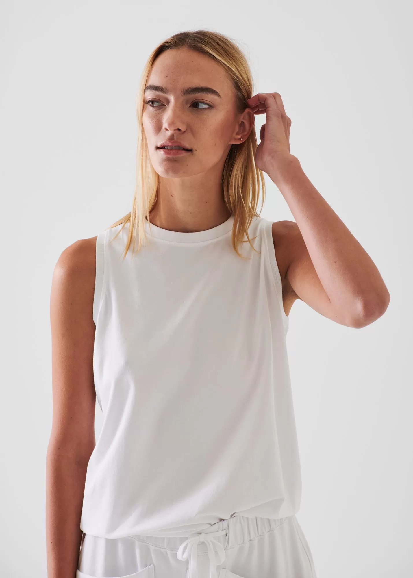 PIMA COTTON STRETCH BOYFRIEND TANK