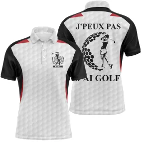 Polo de Golf, Cadeau Personnalisé Golfeur, Golfeuse, Polo à Séchage Rapide Homme Femme, J'peux Pas, J'ai Golf - CTS17052216