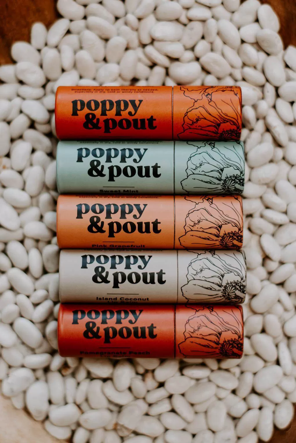 Poppy & Pout Pomegranate Peach Lip Balm