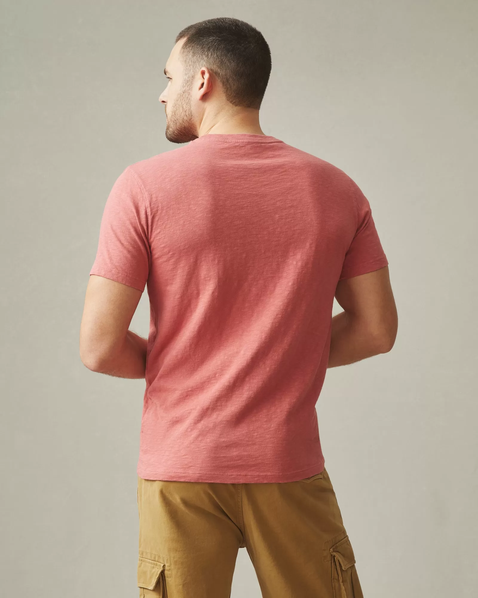 Premium Slub Crew Tee - Red Terra