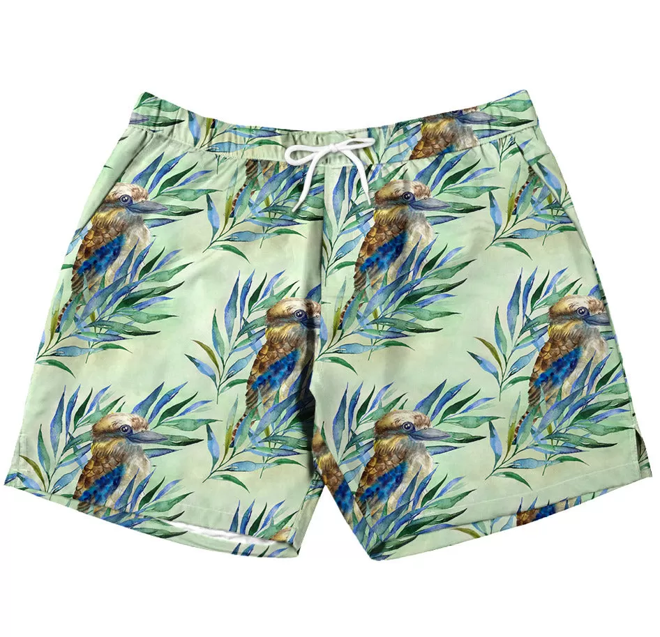 PREORDER Eucalyptus Kookaburra Men's Boardshorts (Ships w/c 16th Sept)