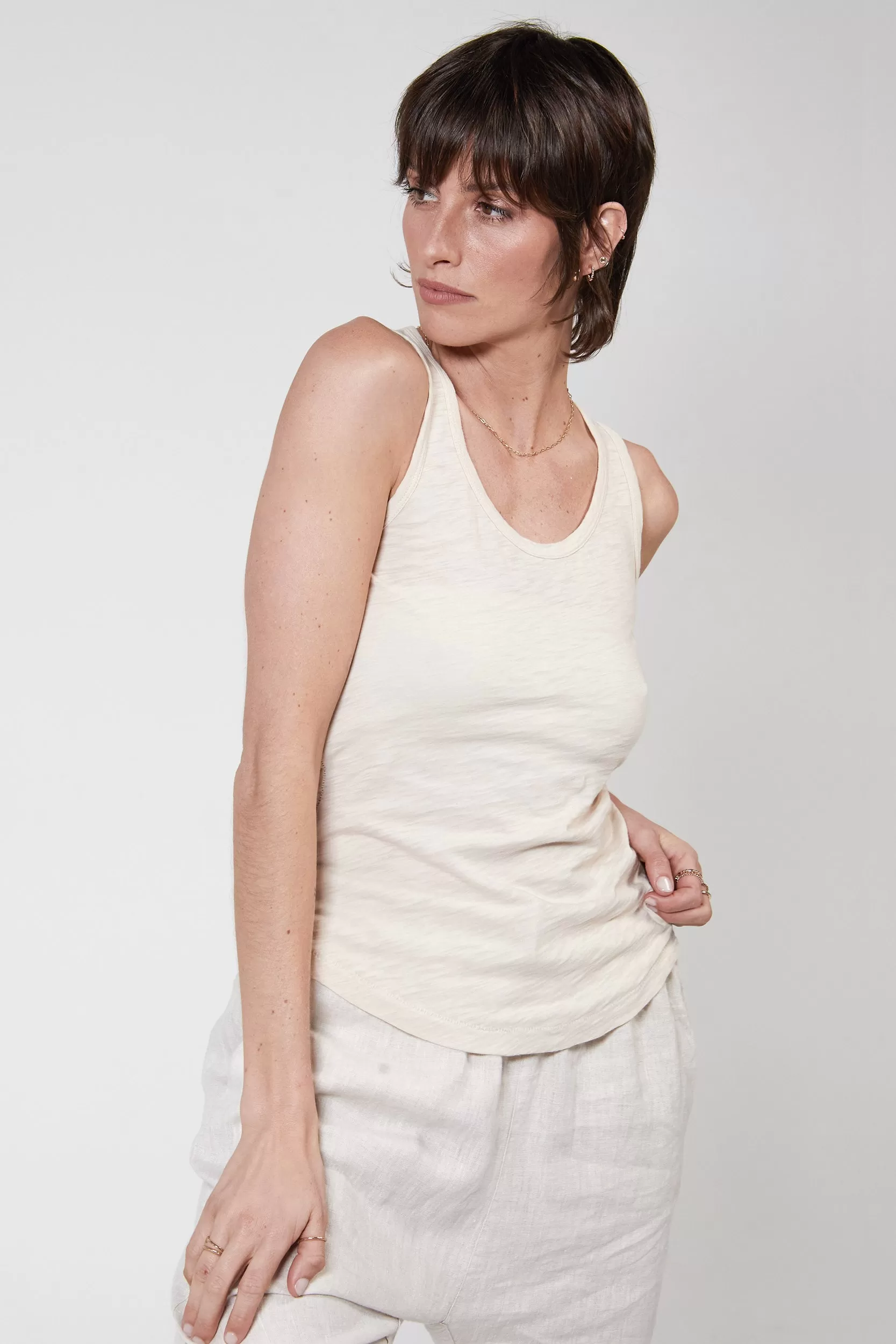 RAYNE SLUB TANK - SAND