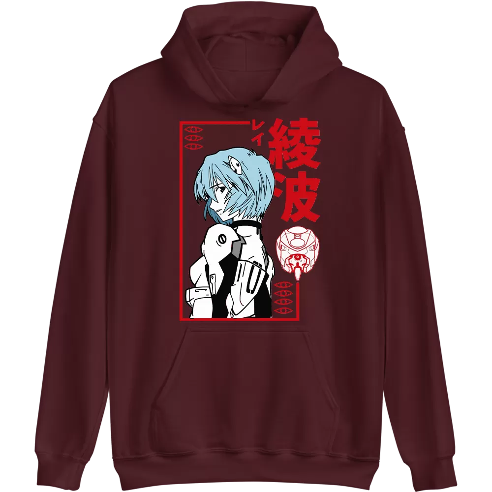 Rei Ayanami Neon Genesis Evangelion Pullover Hoodie