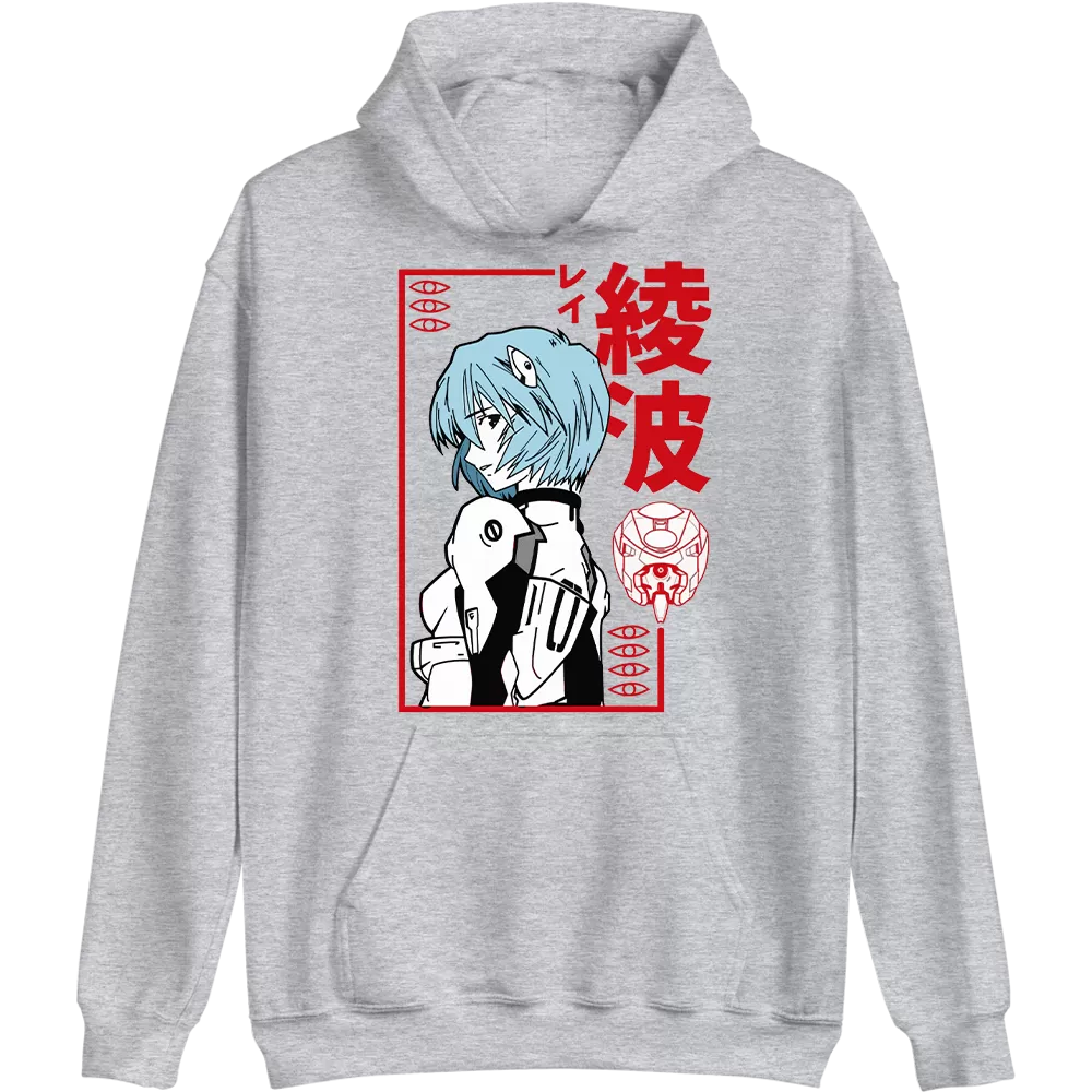 Rei Ayanami Neon Genesis Evangelion Pullover Hoodie