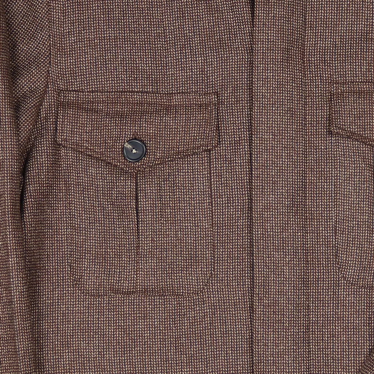 Rust Brown Patterned Cashmere Vicuña Safari Jacket