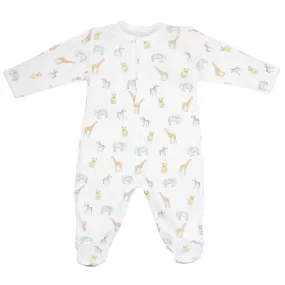 Safari Animals  Printed Footie | Baby Unisex