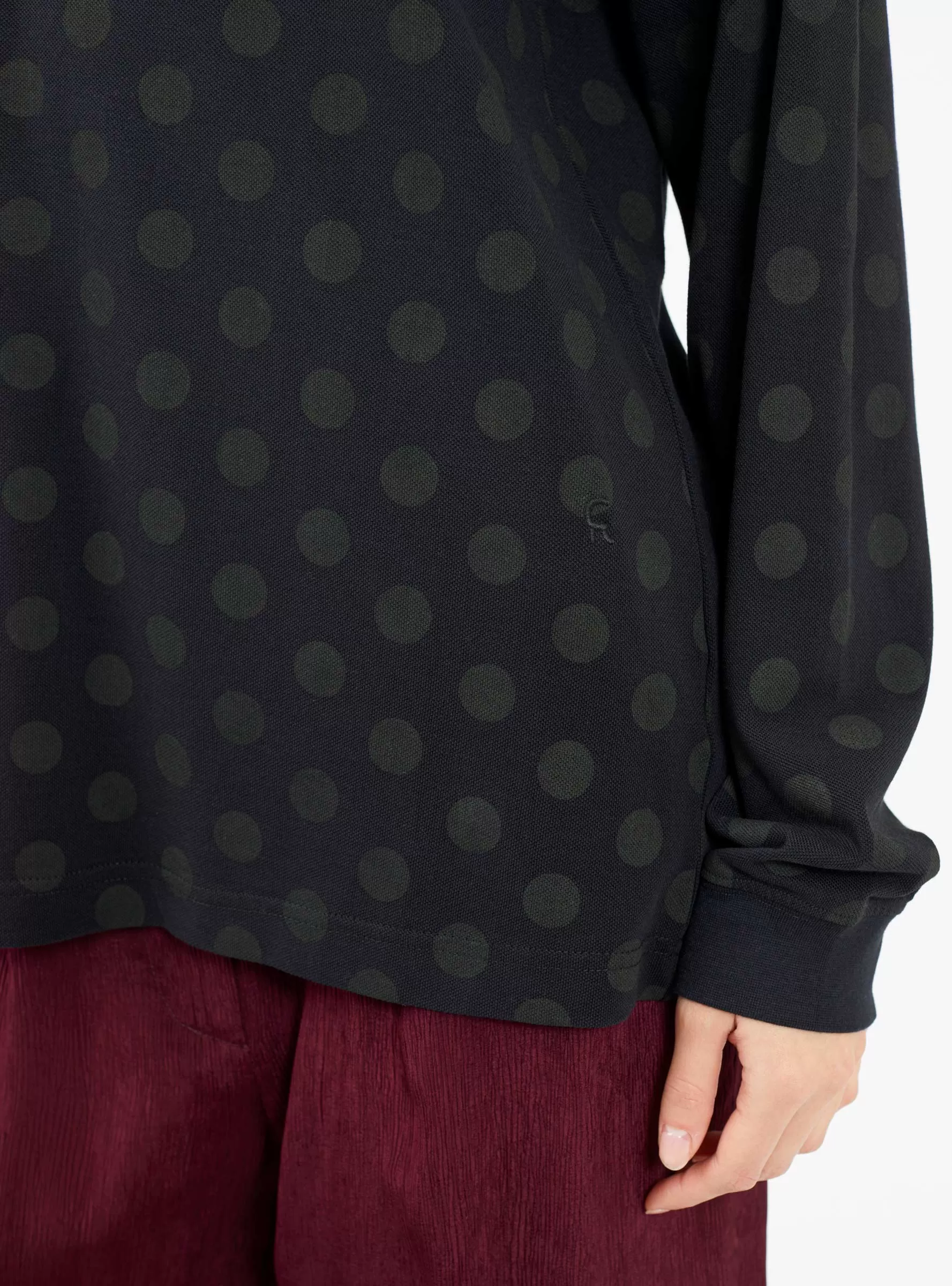 Shokan T-shirt Black Polka Dot