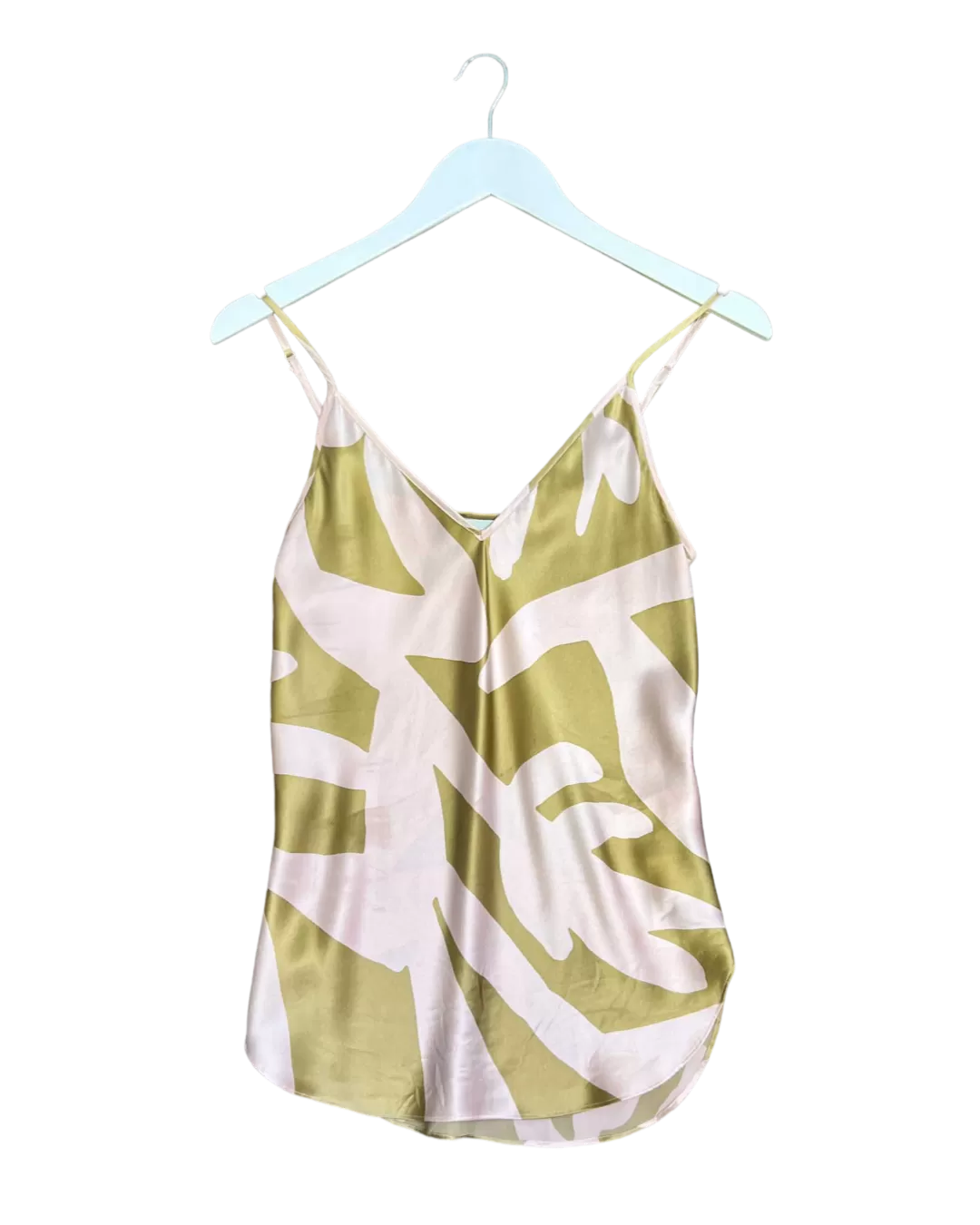 Size XS - Lee Mathews Pink and Brown Silk Cami