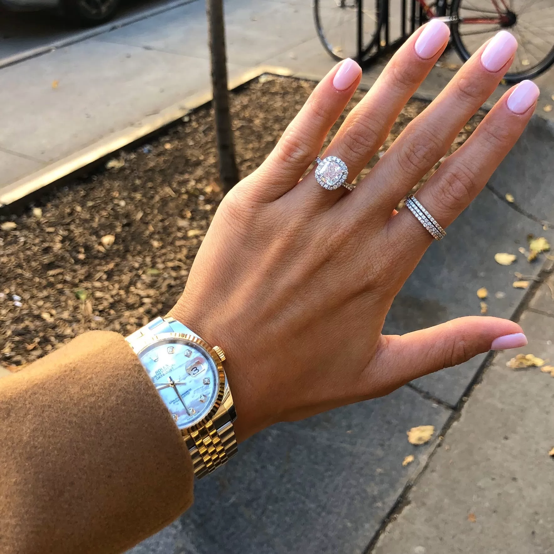 Skinny Semi Pavé Ring