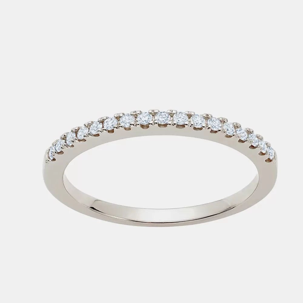 Skinny Semi Pavé Ring