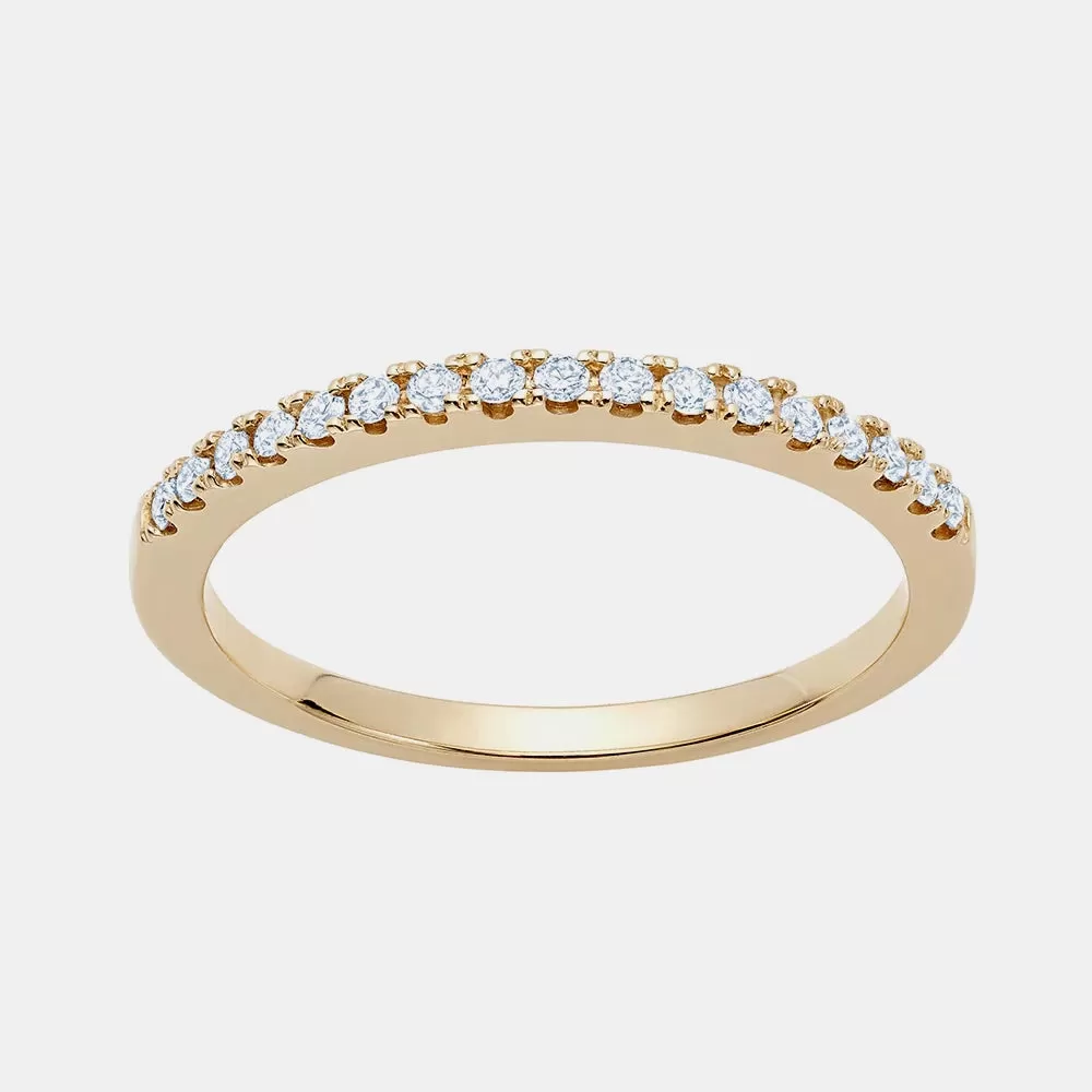 Skinny Semi Pavé Ring