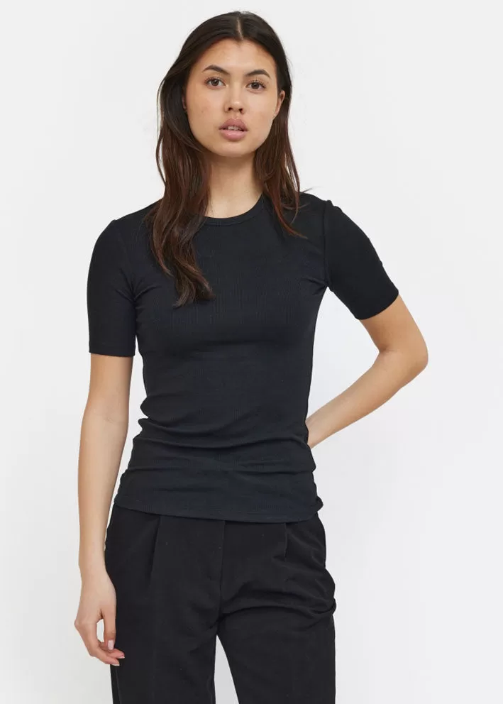 Soft Rebels Fenja SS Modal T-shirt - Black