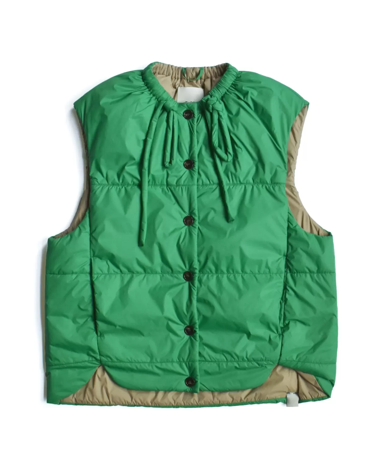 T-Coat Green Quilted Vest