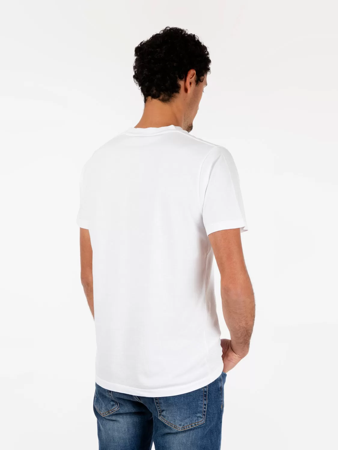 T-shirt basic a maniche corte bianco